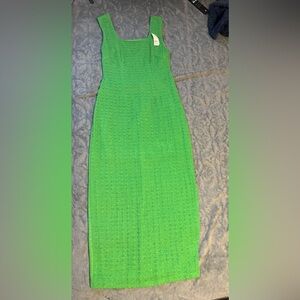 New York & Company Vibrant Green Sleeveless Maxi Dress